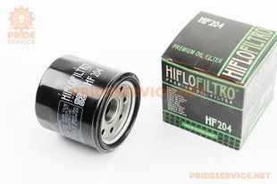 Фільтр оливний HF204 (M20x1,5) Honda CB/CBF 500/600/1000, Kawasaki ZX 600/636, Yamaha YZF-R1/R6, Kawasaki KVF360/650/700, Yamaha YFM350 351254 фото