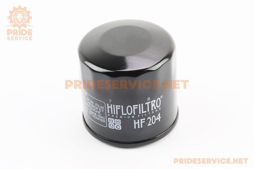 Фільтр оливний HF204 (M20x1,5) Honda CB/CBF 500/600/1000, Kawasaki ZX 600/636, Yamaha YZF-R1/R6, Kawasaki KVF360/650/700, Yamaha YFM350 351254 фото